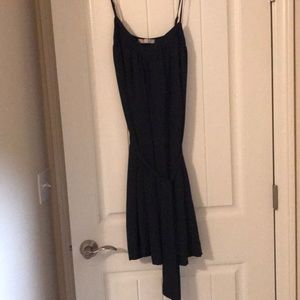 Navy Blue Tie Waste Dress